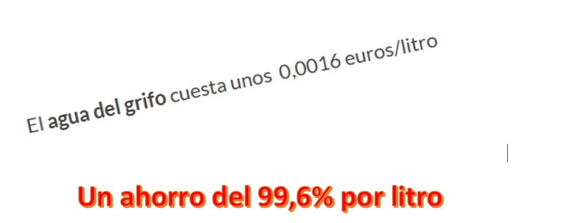 ahorra el 99,96% en el agua que consumes