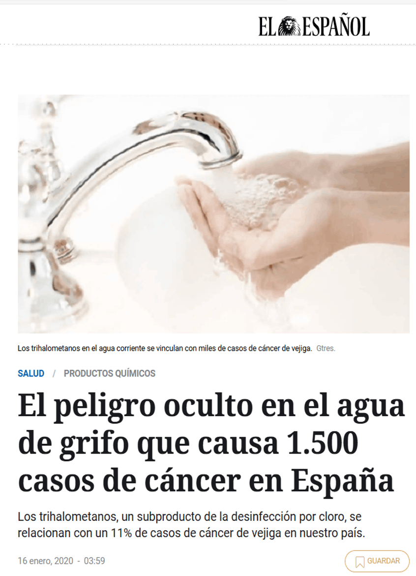 El Español El peligro oculto en el agua del grifo que causa 1500 casos de cáncer en España